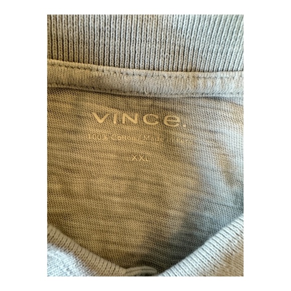 Vince Slub Polo Shirt – XXL (Light Blue) - Picture 2 of 4